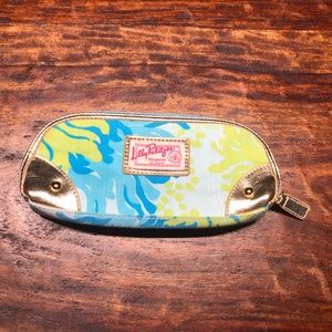 Lilly Pulitzer Pouch - Blue, Green and Gold